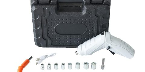 Cordless Screwdriver Set with Rechargeable Battery and Charger